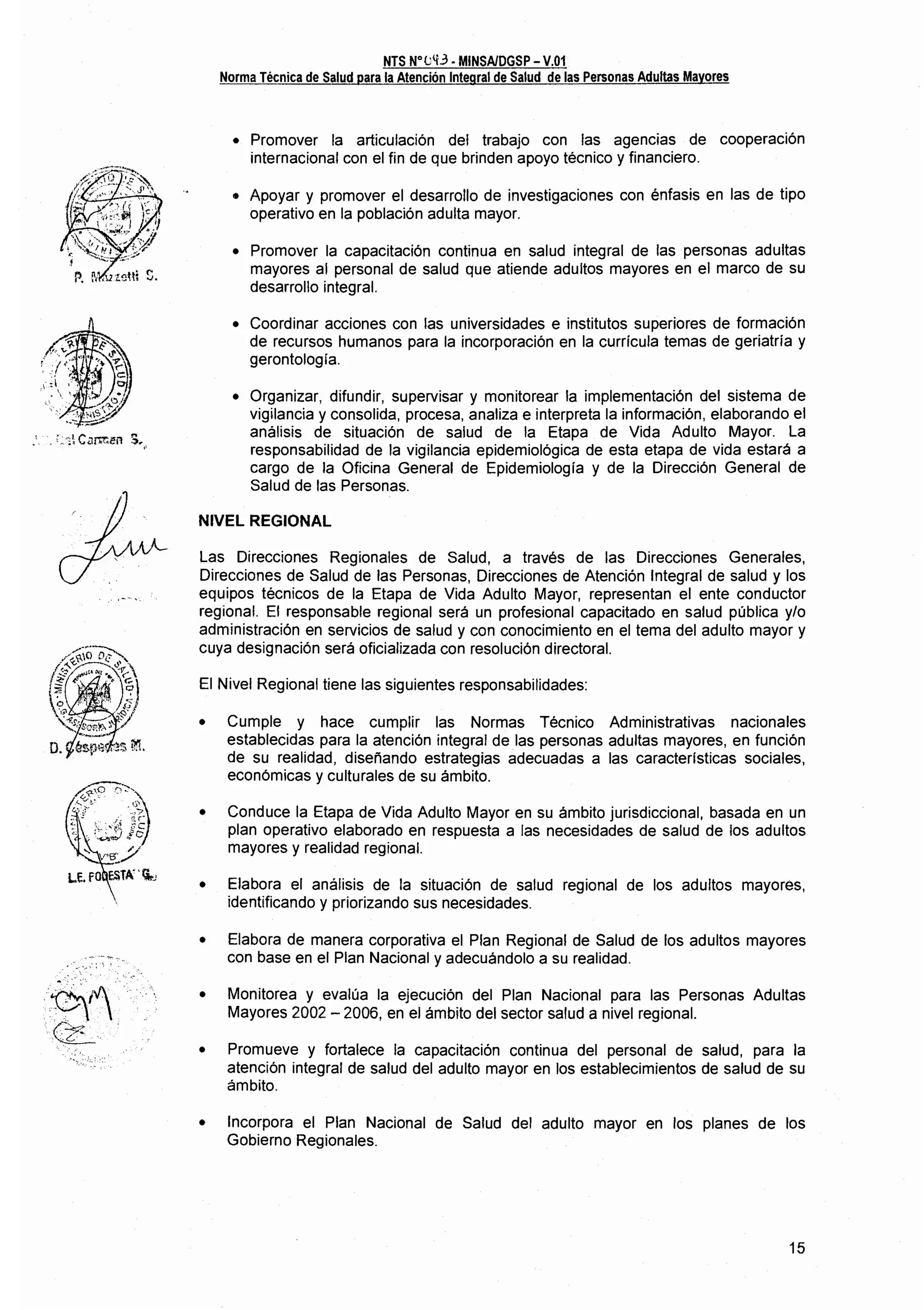 Norma técnica para atencion a pam