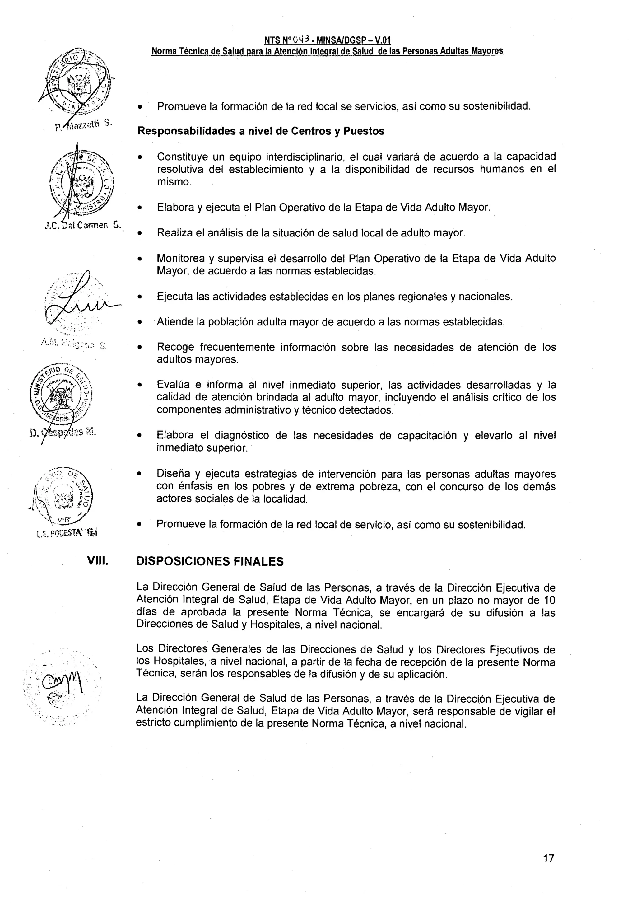 Norma técnica para atencion a pam