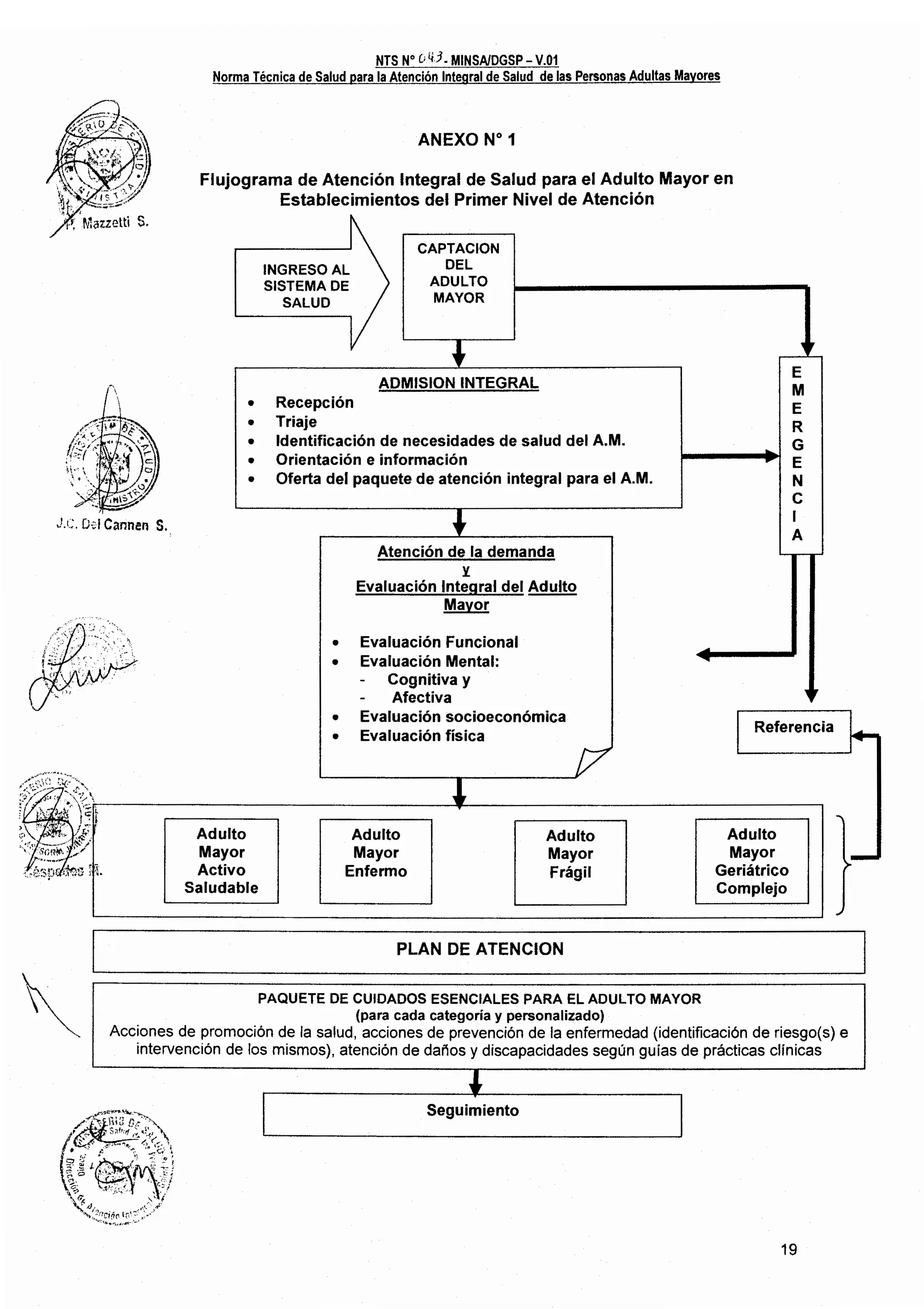 Norma técnica para atencion a pam