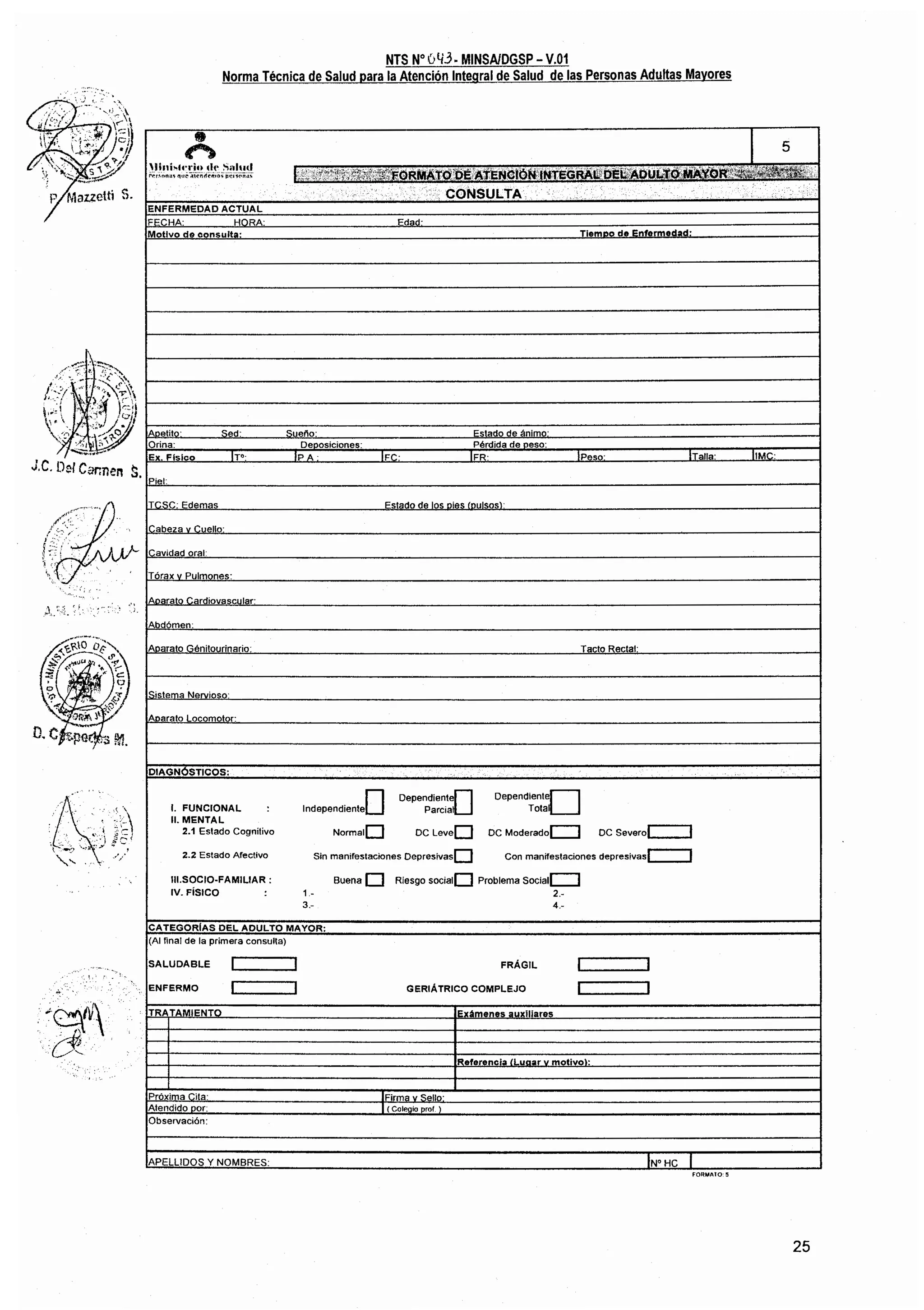 Norma técnica para atencion a pam