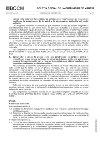 DECRETO 65/2022, de 20 de julio, del Consejo de Gobierno, por el que se establecen para la Comunidad de Madrid la ordenaci...
