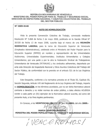 Normativa homologada ats