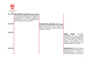 Normativa Juliol Agost 2008