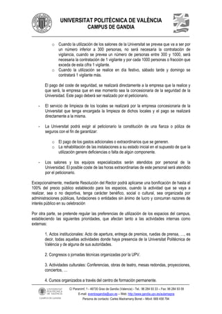 UNIVERSITAT POLITÈCNICA DE VALÈNCIA
CAMPUS DE GANDIA
C/ Paranimf, 1 - 46730 Grao de Gandia (Valencia) - Tel.: 96 284 93 33...