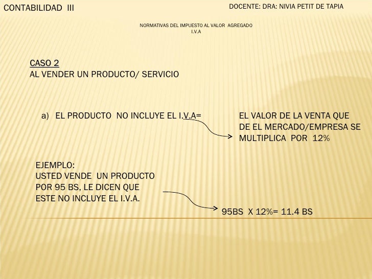 Normativas del iva