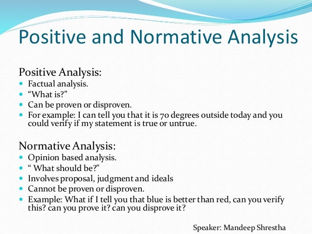 normative analysis in research