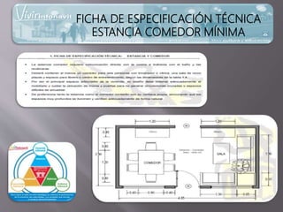 FICHA DE ESPECIFICACIÓN TÉCNICA
ESTANCIA COMEDOR MÍNIMA
 