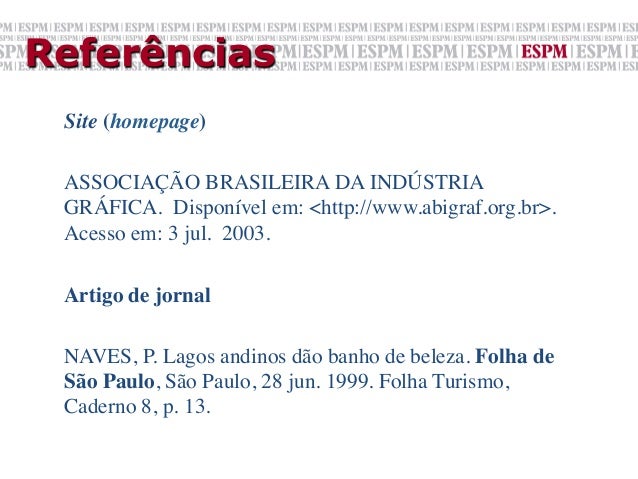 Normalização de trabalhos acadêmicos 2013