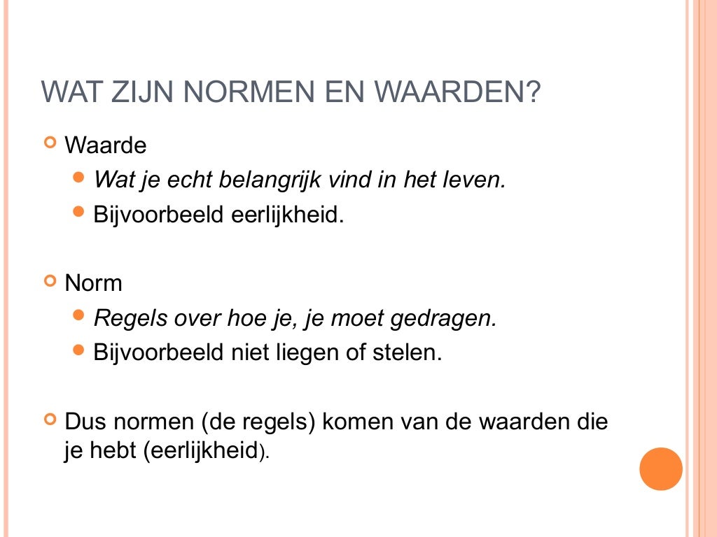 Normen en waarden maatschappijleer