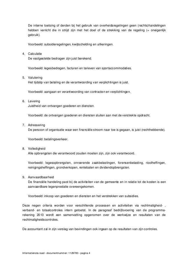 Normenkader rechtmatigheid 2013