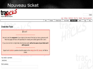 Nouveau ticket
 