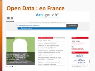 Open Data : en France
57
 