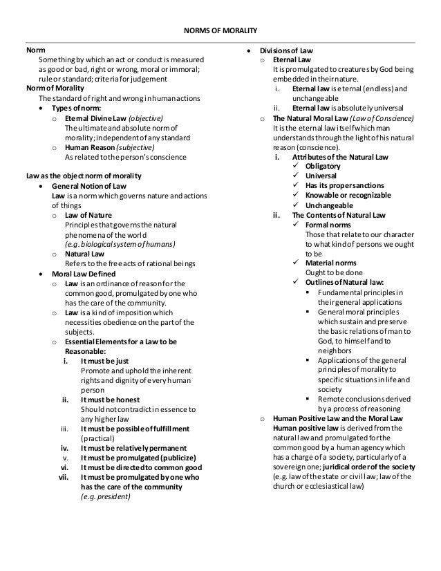 Norms of Morality