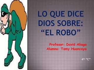 Profesor: David Aliaga
Alumna: Tamy Huancaya


                    4to “C”
 