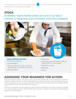 Food Safety Training - Norovirus | PDF