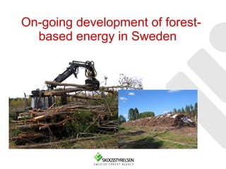 On-going development of forest-based energy in Sweden   