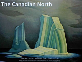 Lawren Harris – Icebergs, Davis Strait -- 1930
http://www.artcountrycanada.com/group-of-seven-harris.htm
 