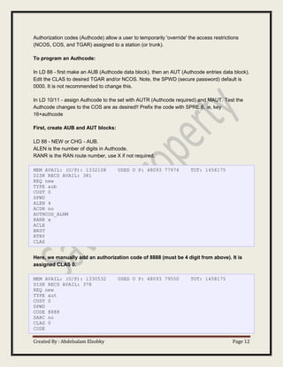 Nortel manual | PDF