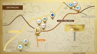 DISTÂNCIAS
3KM DO METRÔ
8MIN
Vendas (21) 3149-7000
 