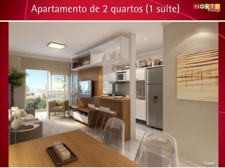 Apartamento de 2 quartos (1 suíte) 