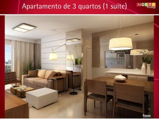 Apartamento de 3 quartos (1 suíte) 