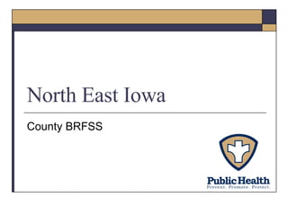 North East Iowa County BRFSS 