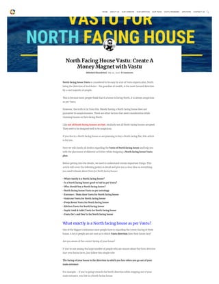 North facing house Vastu PDF | Complete Guide 