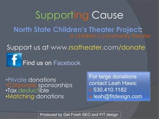 Support performing arts education and exposure