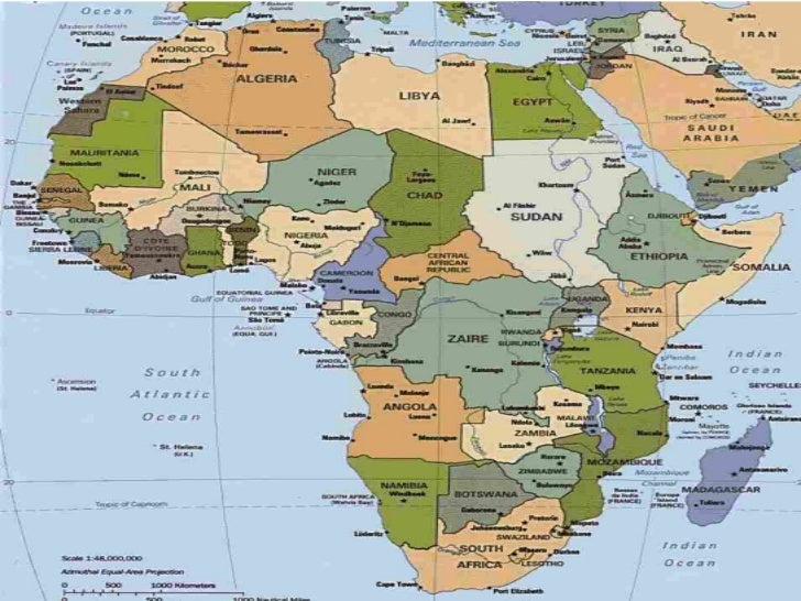 Labeled Middle East And North Africa Map