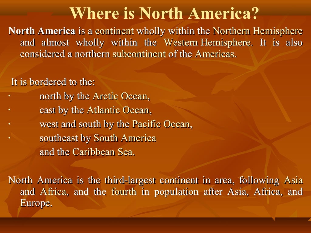 All about North America