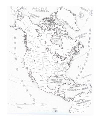 North america map packet