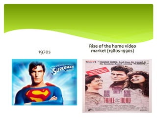 1970s
Rise of the home video
market (1980s-1990s)
 