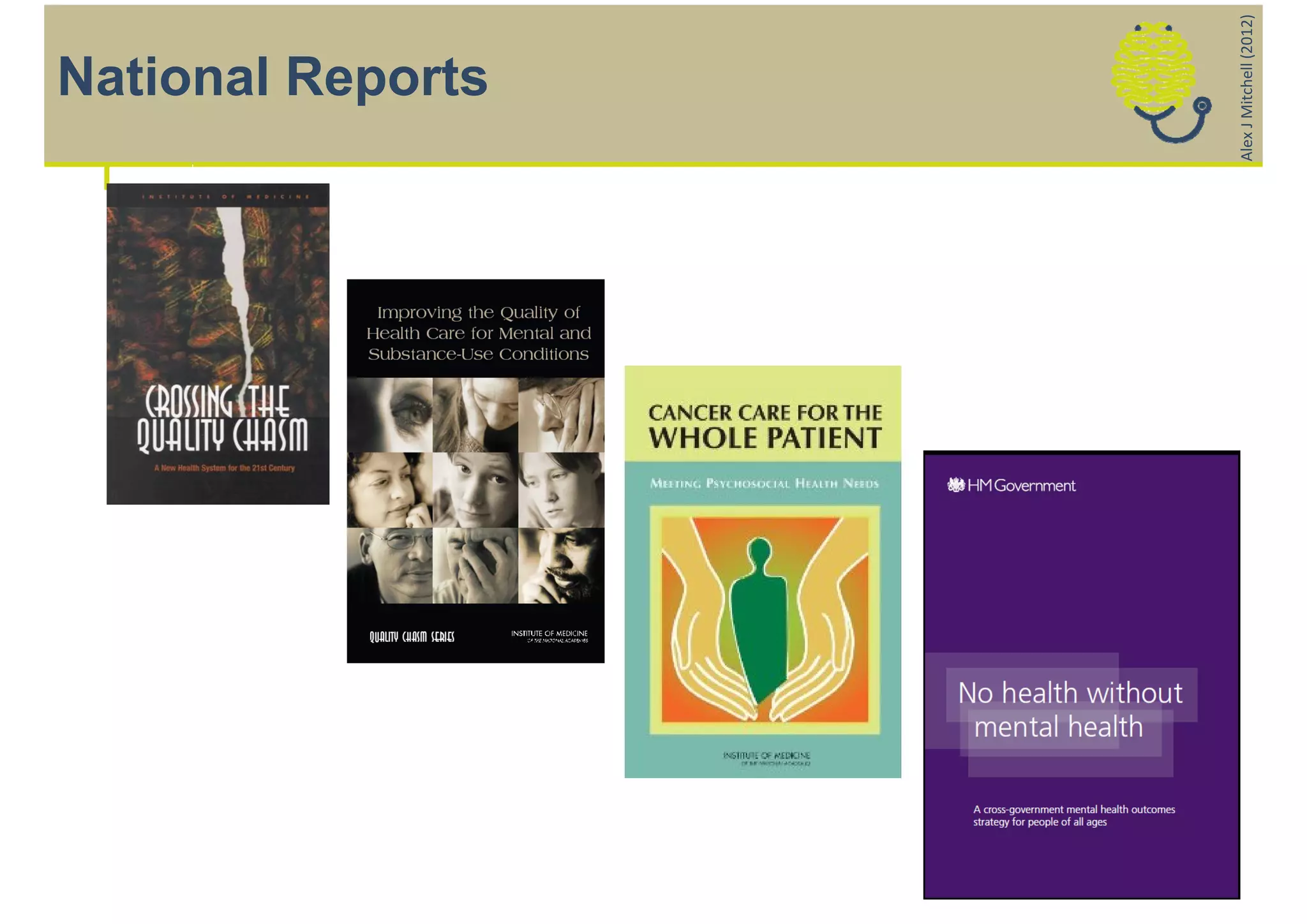 National Reports




Alex J Mitchell (2012)
 