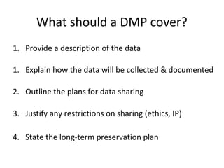 Data Management Planning | PPT