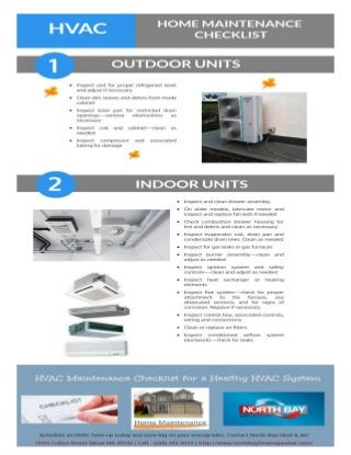 HVAC Home Maintenance Checklist