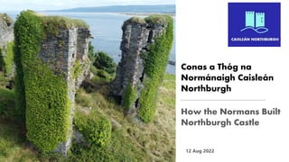 Conas a Thóg na
Normánaigh Caisleán
Northburgh
How the Normans Built
Northburgh Castle
12 Aug 2022
 
