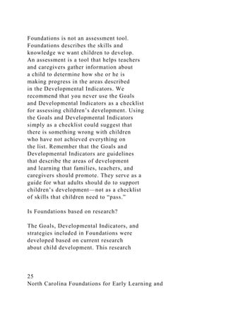 North Carolina Foundations for Early Learning and Devel.docx