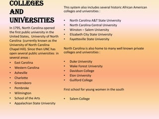 North carolina powerpoint | PPTX