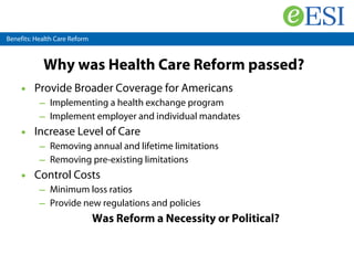 Healthcare Reform 2012 | PPT