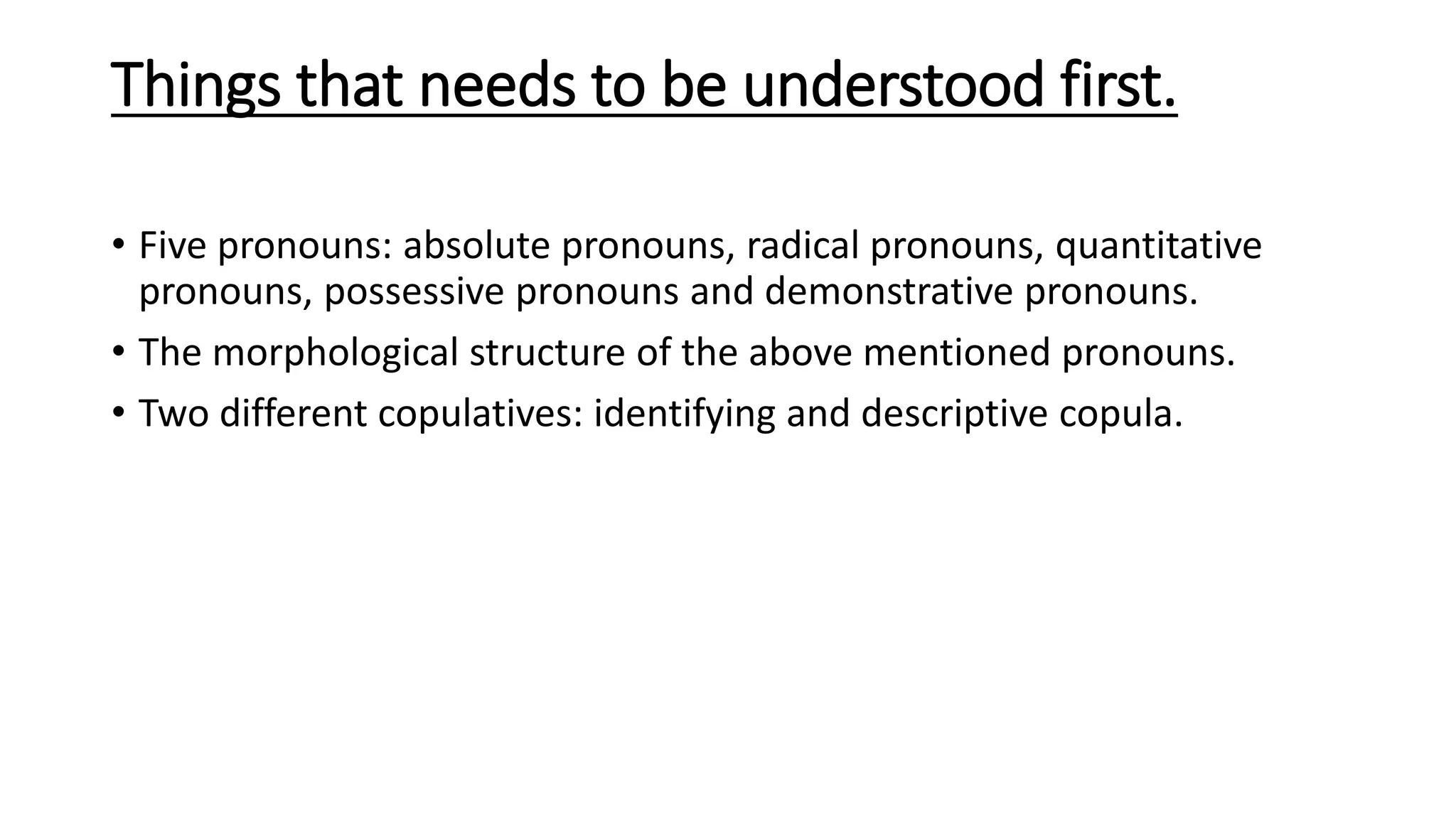 Copulatives Northen sotho notes. | PPTX
