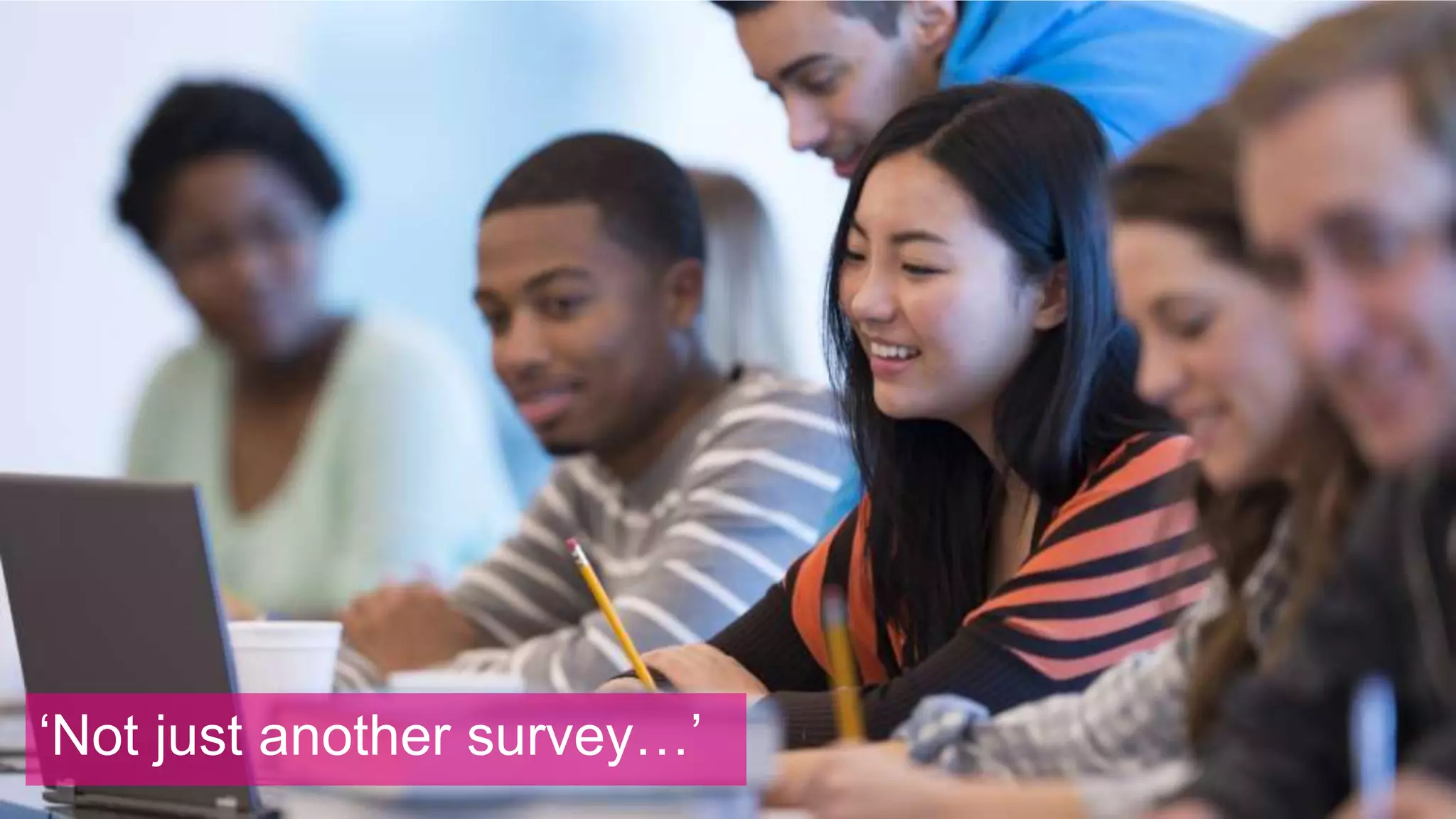 ‘Not just another survey…’
 