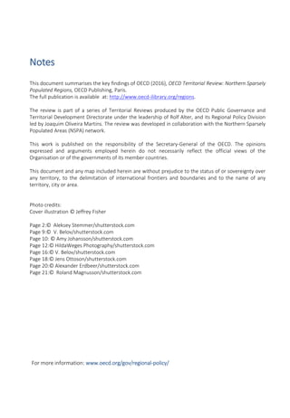 For more information: www.oecd.org/gov/regional-policy/
Notes
This document summarises the key findings of OECD (2016), OE...