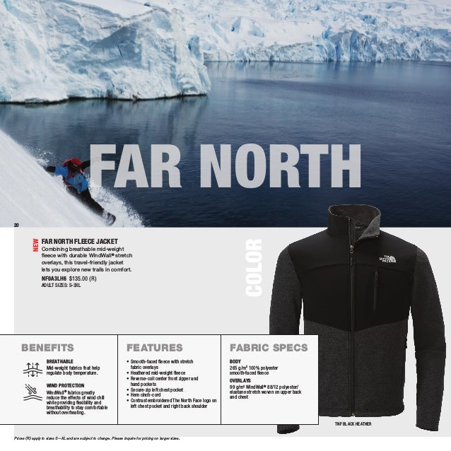north face far north fleece jacket