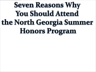 North georgia presentation