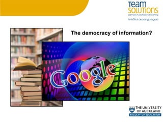 The democracy of information? 