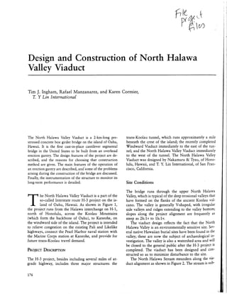 Design and Construction of North Halawa Valley Vidaduct