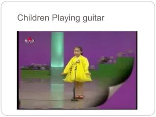 Children Playing guitar
 
