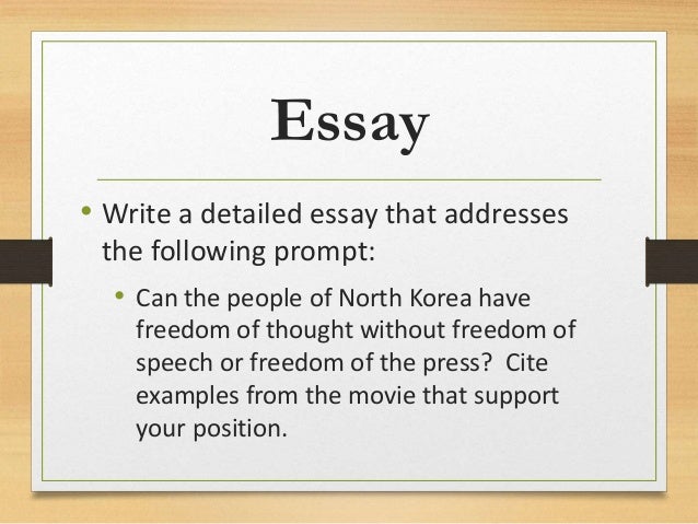essay about north korea