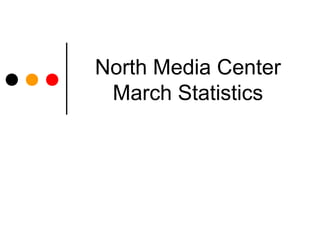North Media Center
 March Statistics
 