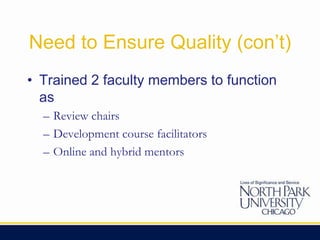 More of a faculty review process than a process imposed by a university department